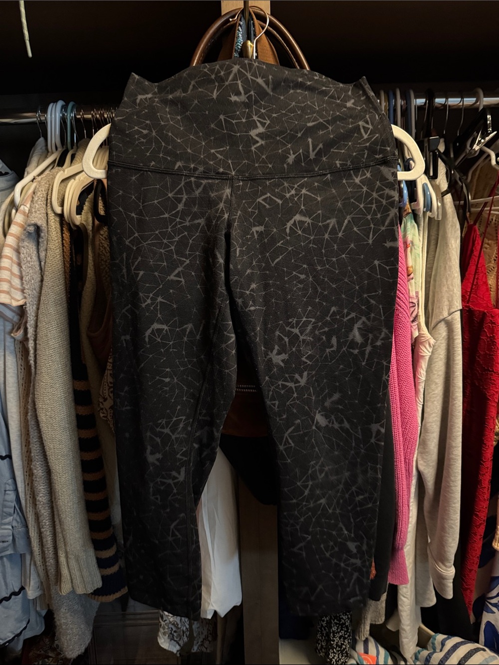 lululemon athletica Black Geometric Logo Leggings